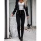 Women' S High Waist Buttoned Pocket Detail Jeans, 7847