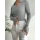 Kadın Polo Yaka Parmak Detay Triko Bluz 2047, 10894