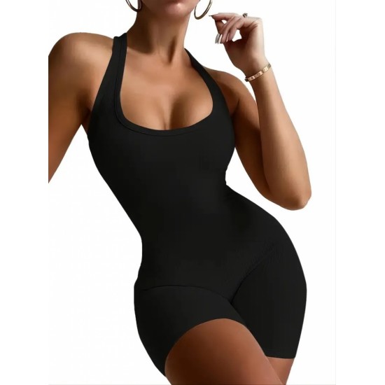 Kadın Sırt Sporcu Kesim Kaşkorse Mini  Bodycon , 16627