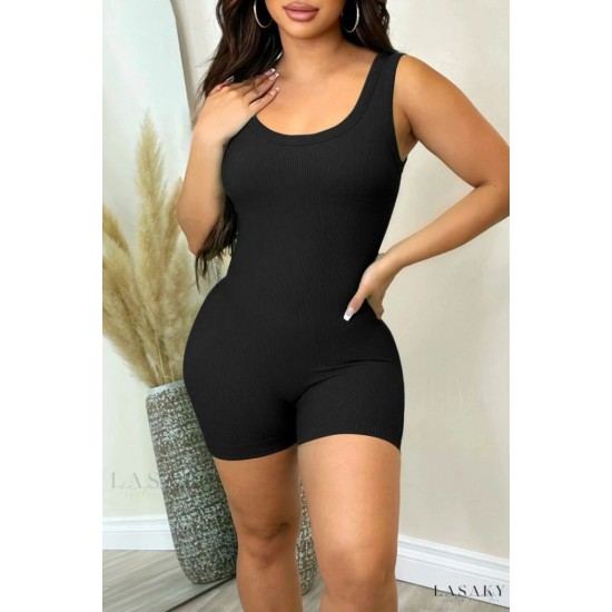 Kadın Kalın Askılı Bodycon Tulum , 17510