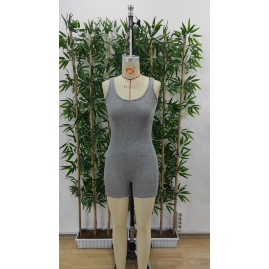 Kadın Kalın Askılı Bodycon Tulum , 17509