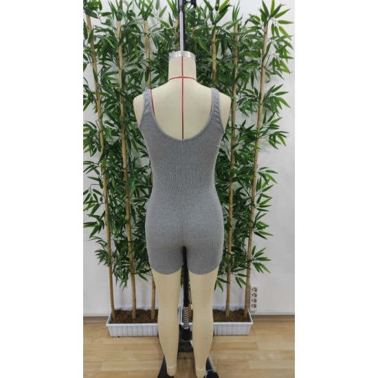 Kadın Kalın Askılı Bodycon Tulum , 17509