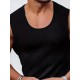 Men' S Sleeveless Crew Neck Thick Ribbed Camisole Blouse, 15087