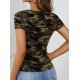 Women' S Short Sleeve Crew Neck Low-cut Jersey Blouse, 18160