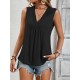 Women' S Sleeveless V-neck Lace Viscose Blouse , 18342