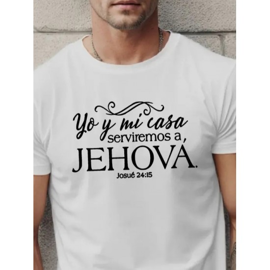 Erkek Jehova Baskılı Süprem T-shirt , 18545