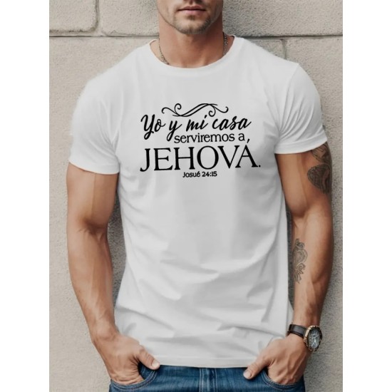 Erkek Jehova Baskılı Süprem T-shirt , 18545