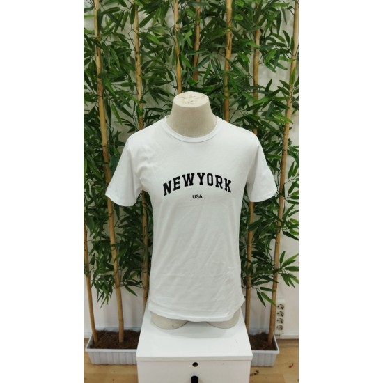 Erkek New York Baskılı Süprem T-shirt , 18578