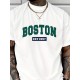 Men' S Boston Printed Single Jersey T-shirt , 18572