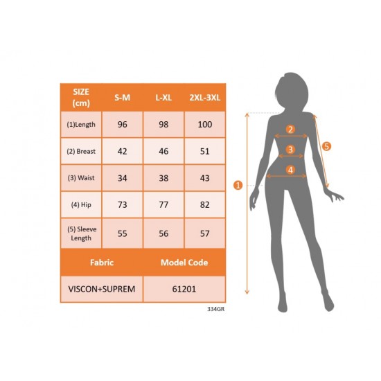 Kadın Uzun Kollu V Yakalı üst Viskon Alt çiçek Desenli Süprem Kısa Elbise, 20544