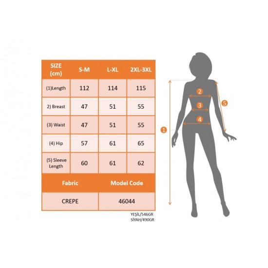 Kadın Uzun Kollu V Yakalı Belden Kuşaklı Kiloş Krep Elbise , 20633