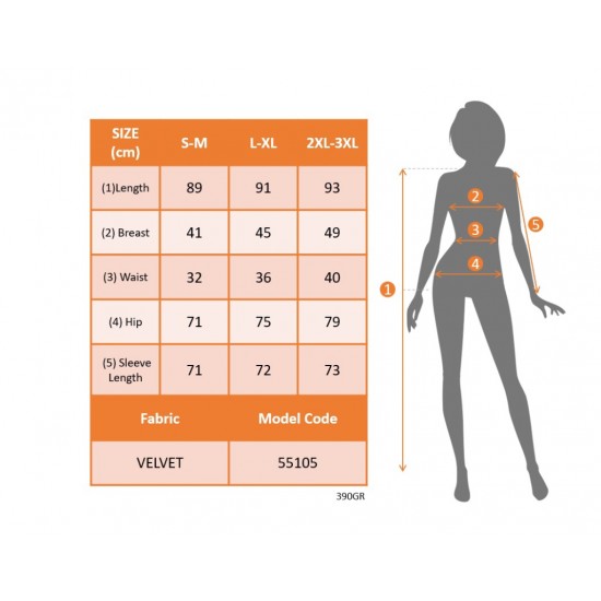 Kadın Uzun Kollu Kruvaze Yaka Kısa Kiloş Kadife Elbise, 21078